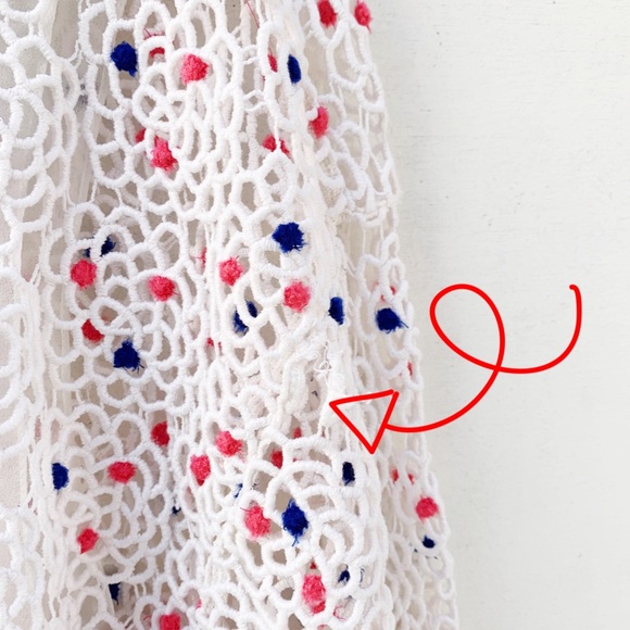 CHLOÉ Optic White Guipure Lace Cutout Blouse Sz 6 - Picture 9 of 13